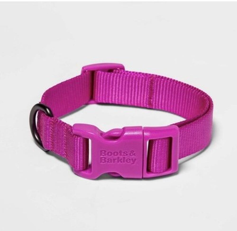 Boots & Barkley Basic Dog Adjustable Collar Pink Xl NWT